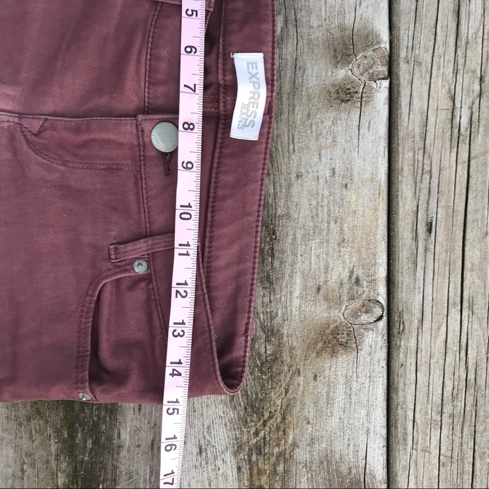 Express Mauve Super Skinnies - Picture 6 of 6